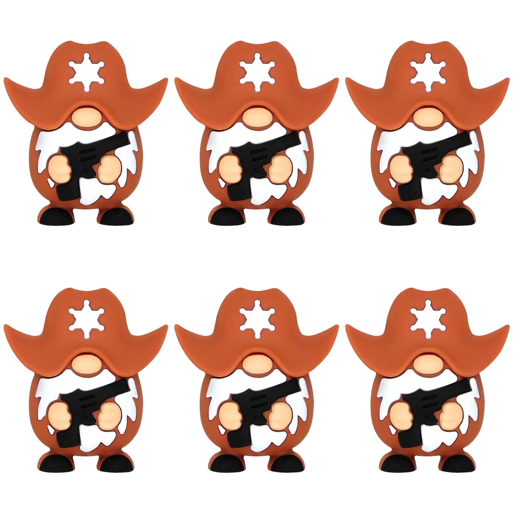 3D Sheriff Gnome Western Focal