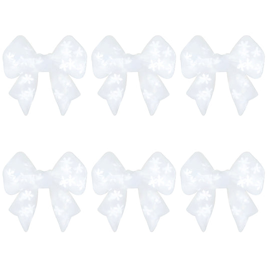 3D Snowflake Sequin Bowknot Focal