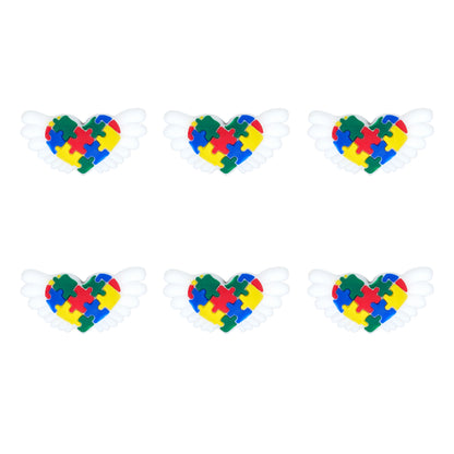 3D Wing Heart Autism Puzzle Focal