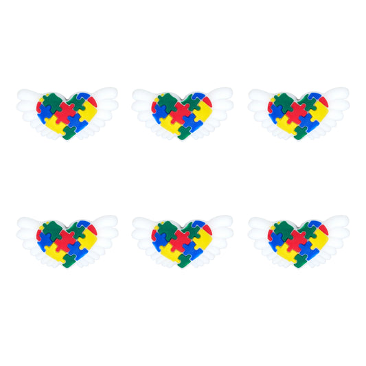 3D Wing Heart Autism Puzzle Focal