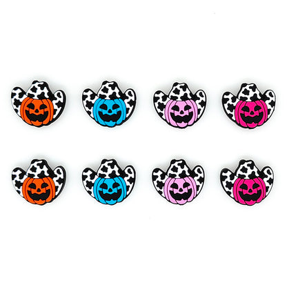 Halloween Cowboy Hat Pumpkin Focal Beads