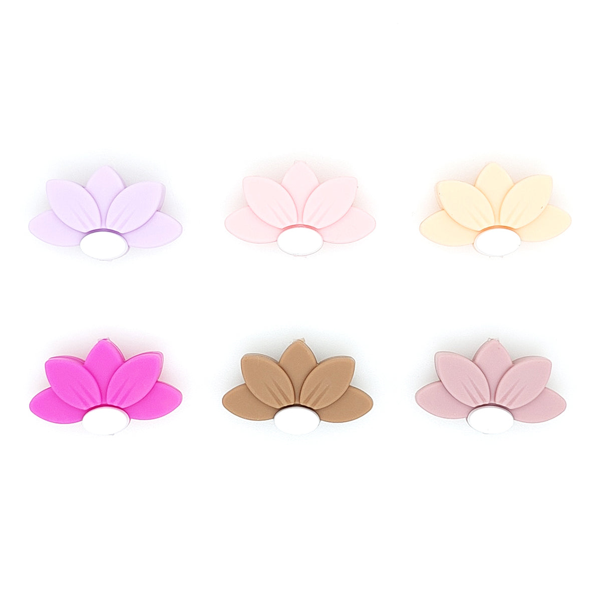 Half Daisy Flower Focal Beads