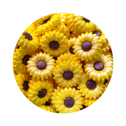 MrBite 20/30mm Opal Sunflower Silicone Focal