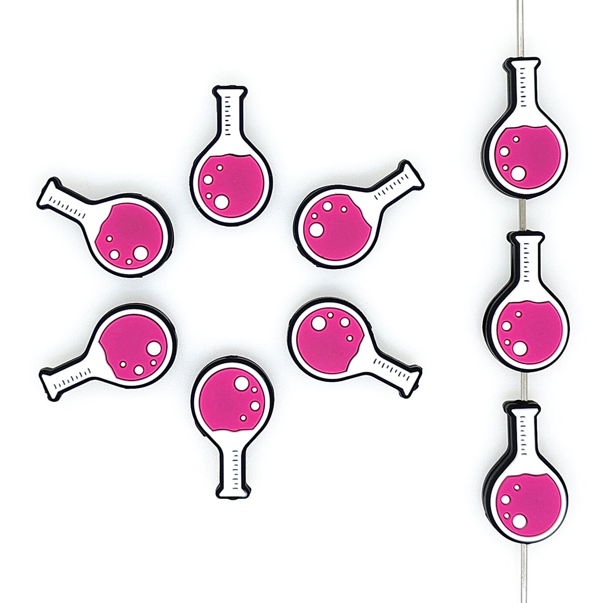 Round Bottomed Glass Flask Focal Beads