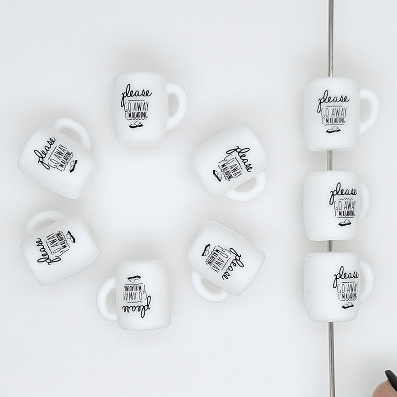 Please Go Away I'm Reading Coffee Mug Focal