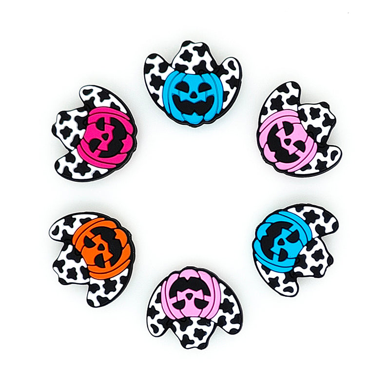 Halloween Cowboy Hat Pumpkin Focal Beads