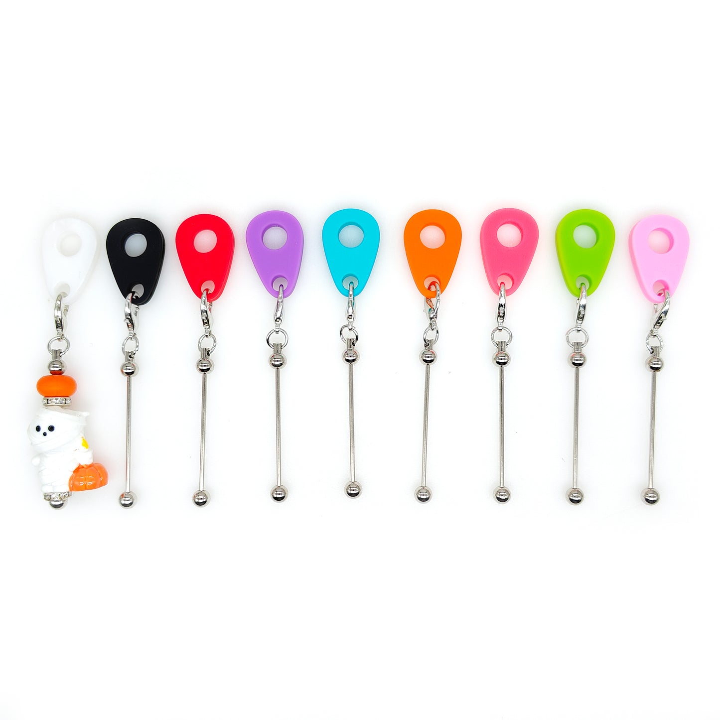 Beadable Straw Charm, DIY Tumbler Straw Charm Blank