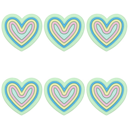 Colored Heart Swirl Focal