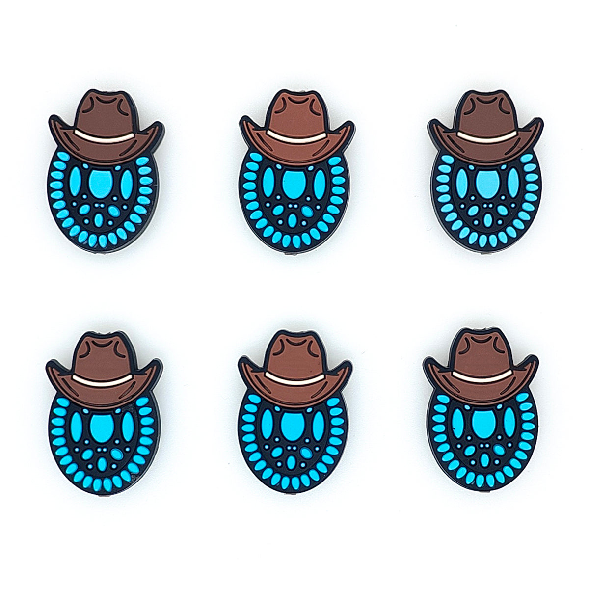 Western Cowboy Hat Gem Stone Focal