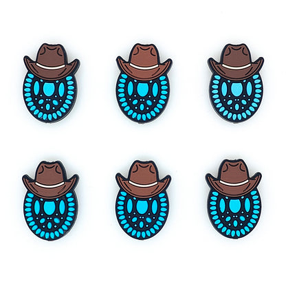 Western Cowboy Hat Gem Stone Focal