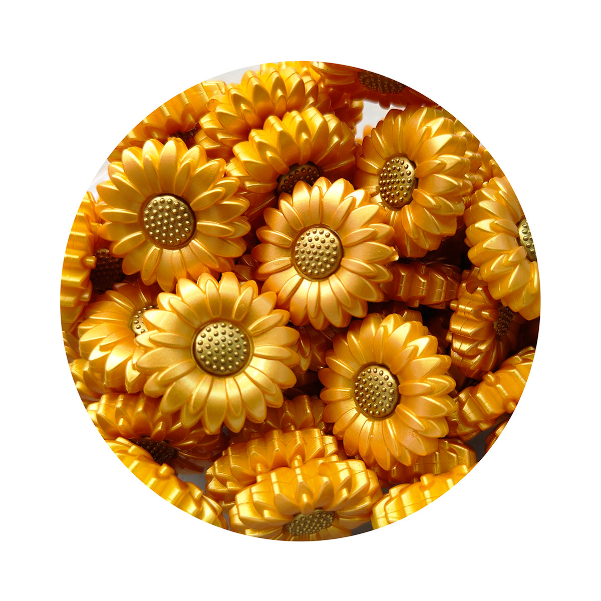 MrBite 20/30mm Opal Sunflower Silicone Focal