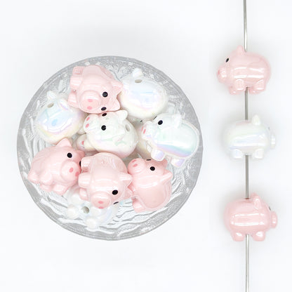 Pig Focal Acrylic Beads
