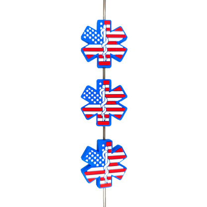 Patriotic Star Of Life Medical Focal