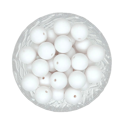 15mm Round Silicone Beads #120 - #137