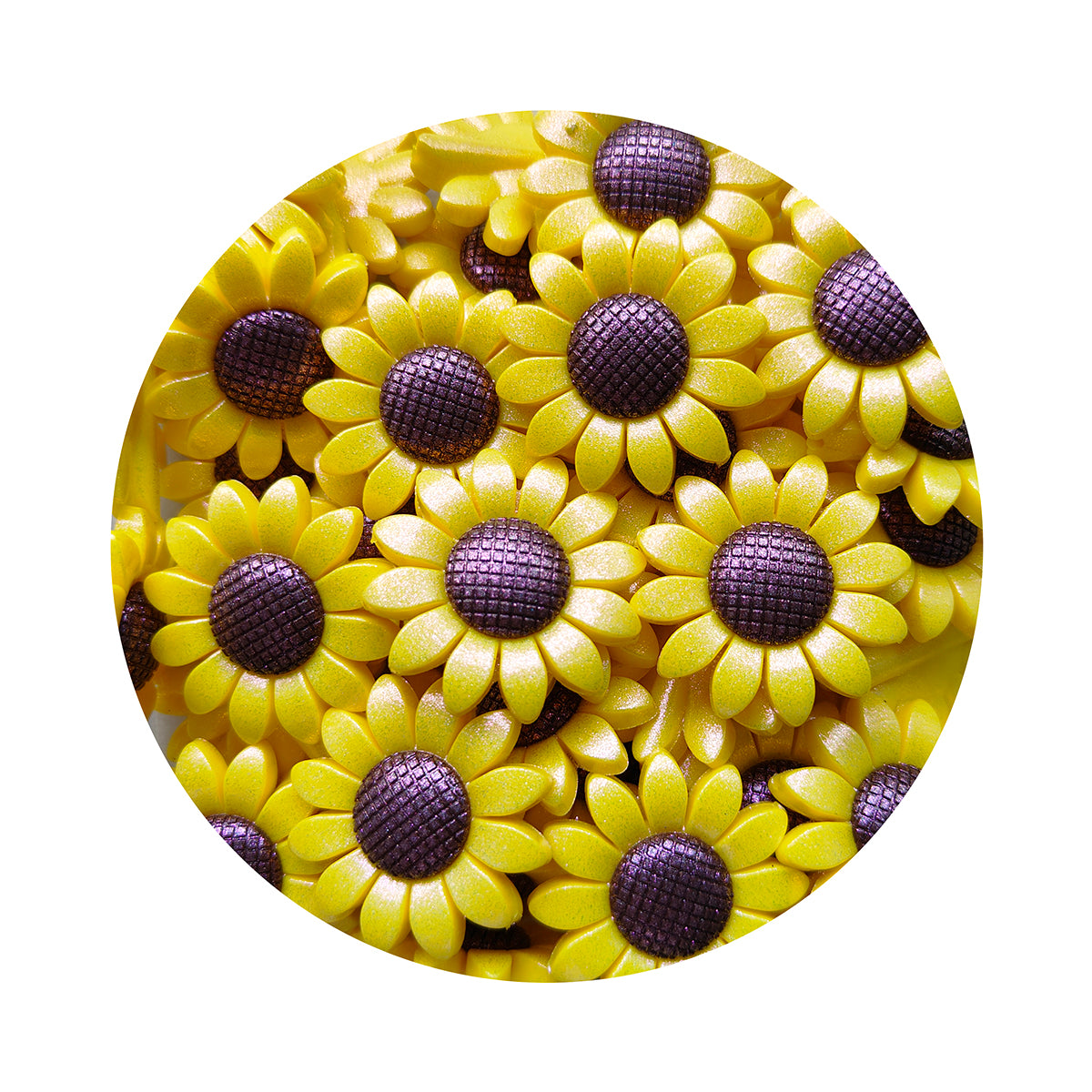 MrBite 40mm Large Opal Sunflower Focal