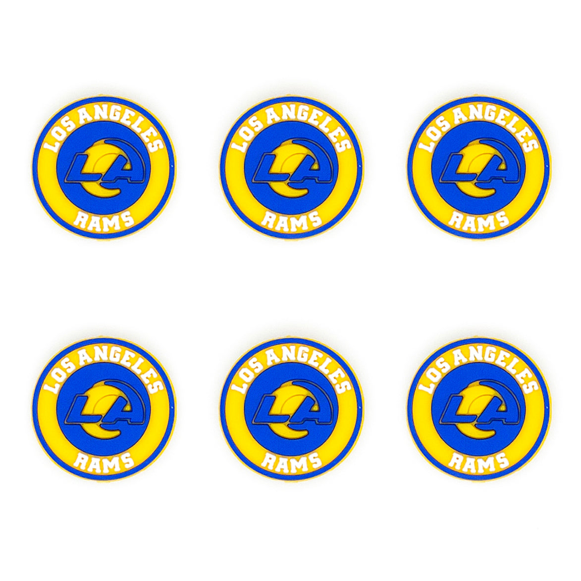 Football Team Focal Silicone Beads