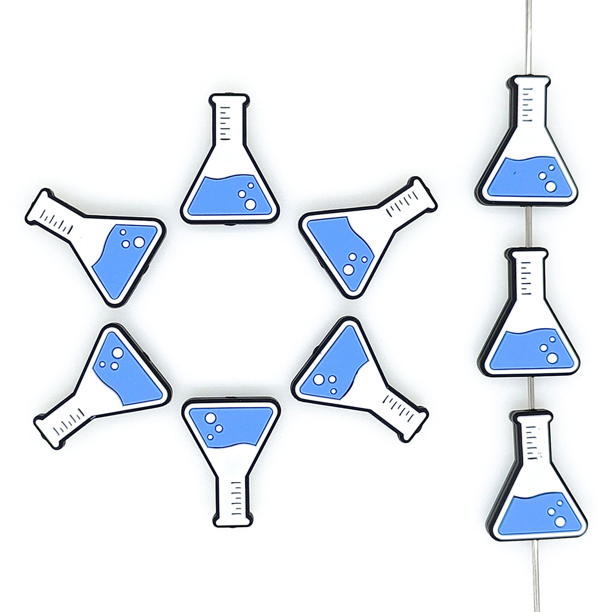 Science Beaker Focal Beads