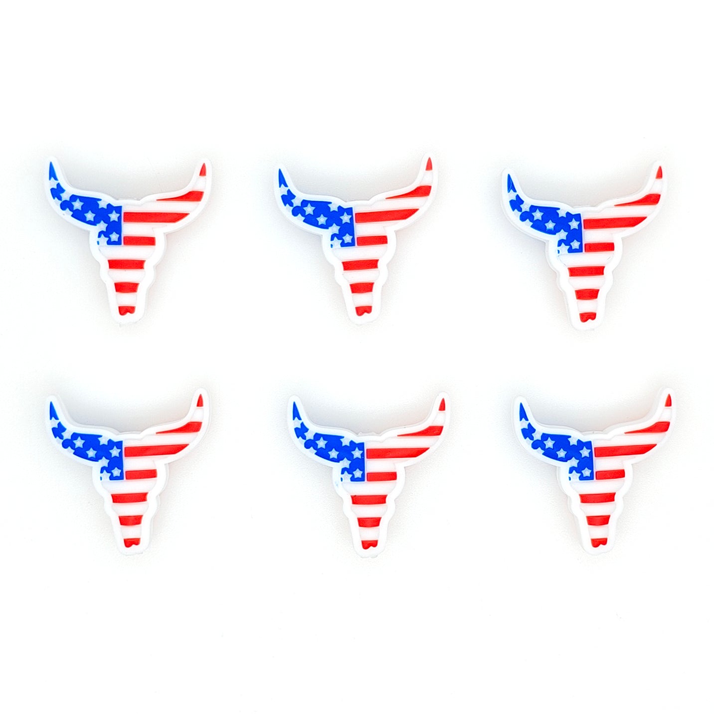 MrBite USA Flag Cow Head Focal