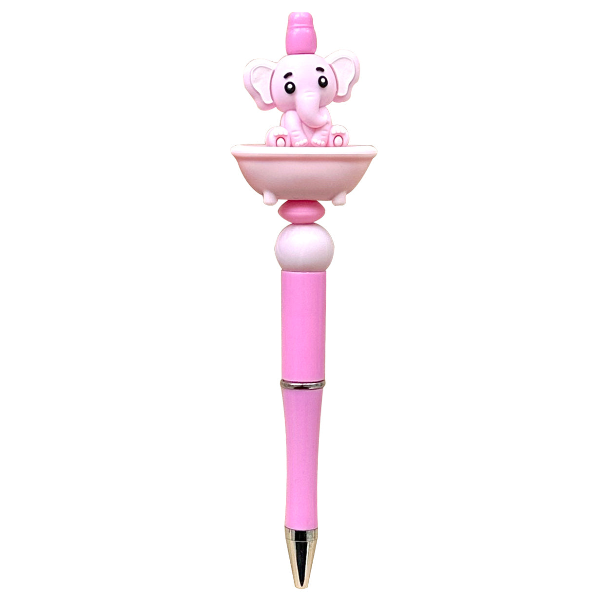 Animal Sitting In The Bathtub Beaded Pen