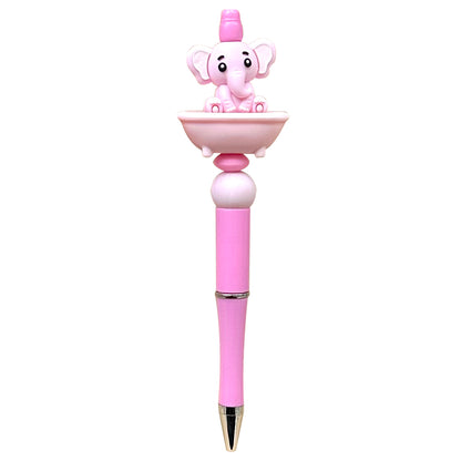 Animal Sitting In The Bathtub Beaded Pen