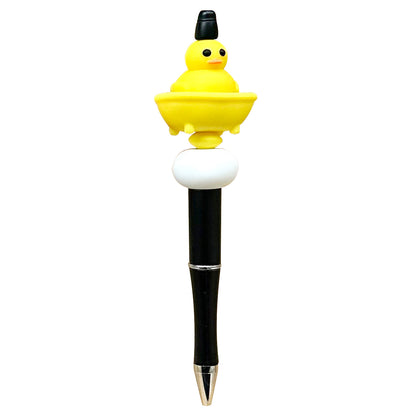Animal Sitting In The Bathtub Beaded Pen