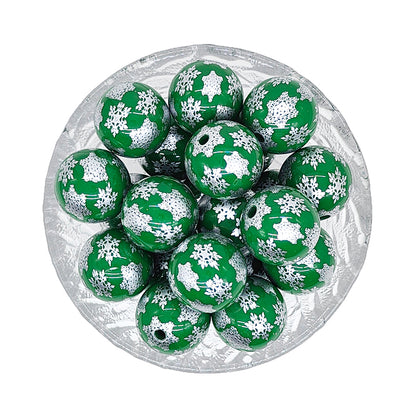 20mm Snowflake Angel Chunky Bubblegum Acrylic Beads