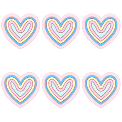 Colored Heart Swirl Focal