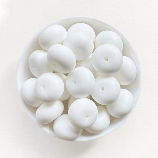 23*15mm Big Silicone Abacus Beads