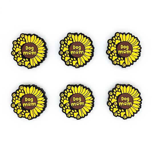 Dog Mom Sunflower Paw Focal