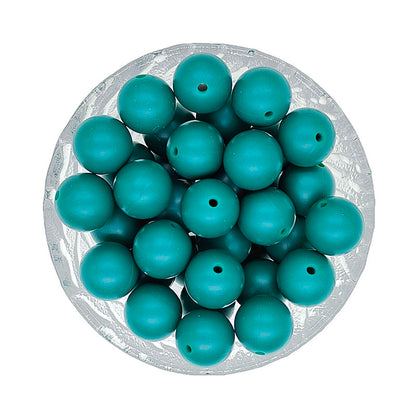 15mm Round Silicone Beads #120 - #137