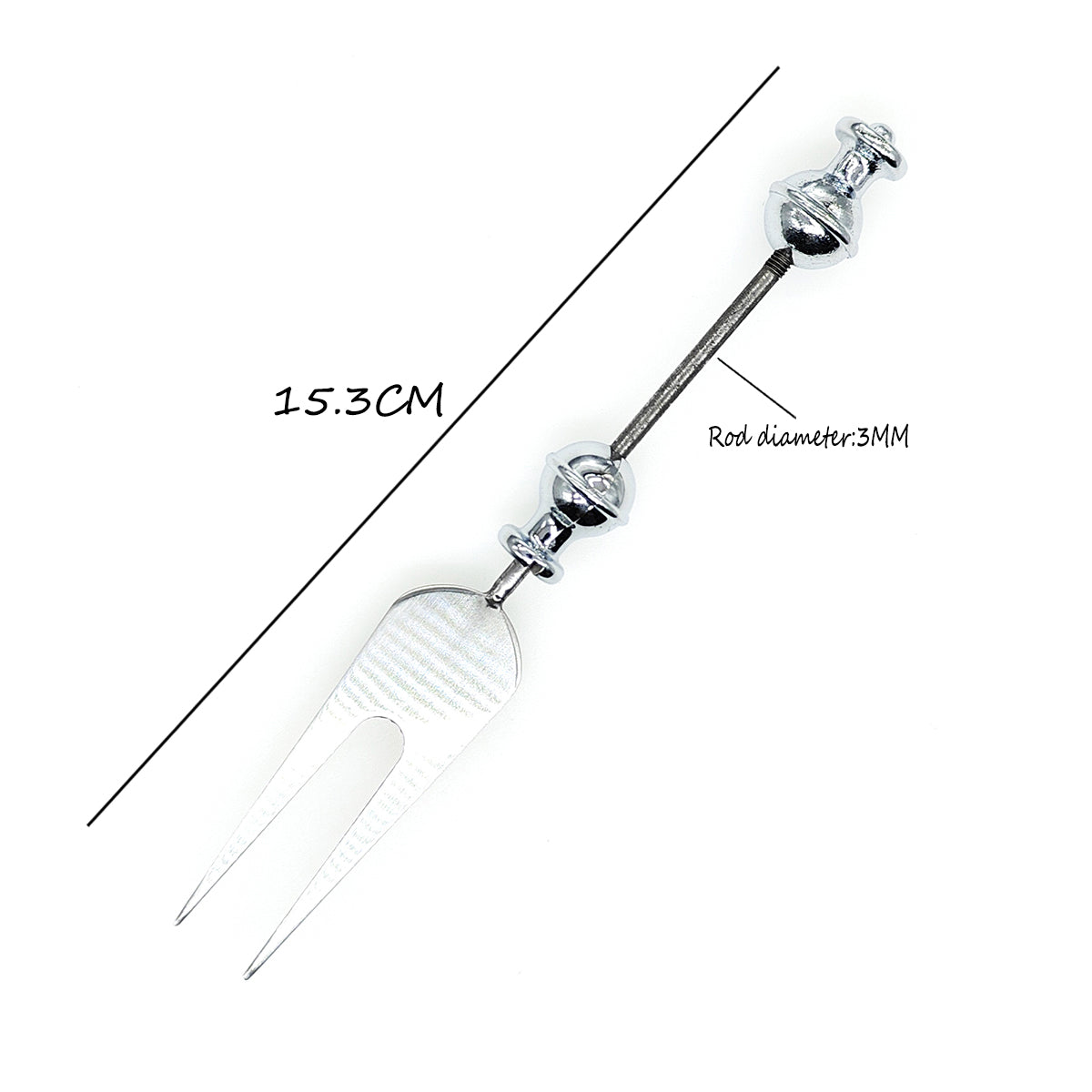 Mrbite 5Pcs/Lot Beadable Blank Stainless Steel Spoon/Fork/Bottle Opener