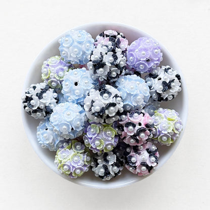 20mm Fancy Pearl Floral Beads,Flower Ball