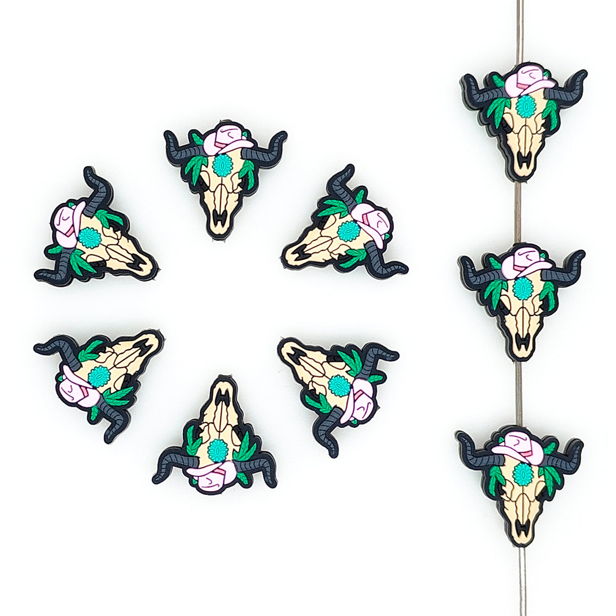 Western Skeleton Cow Head Focal