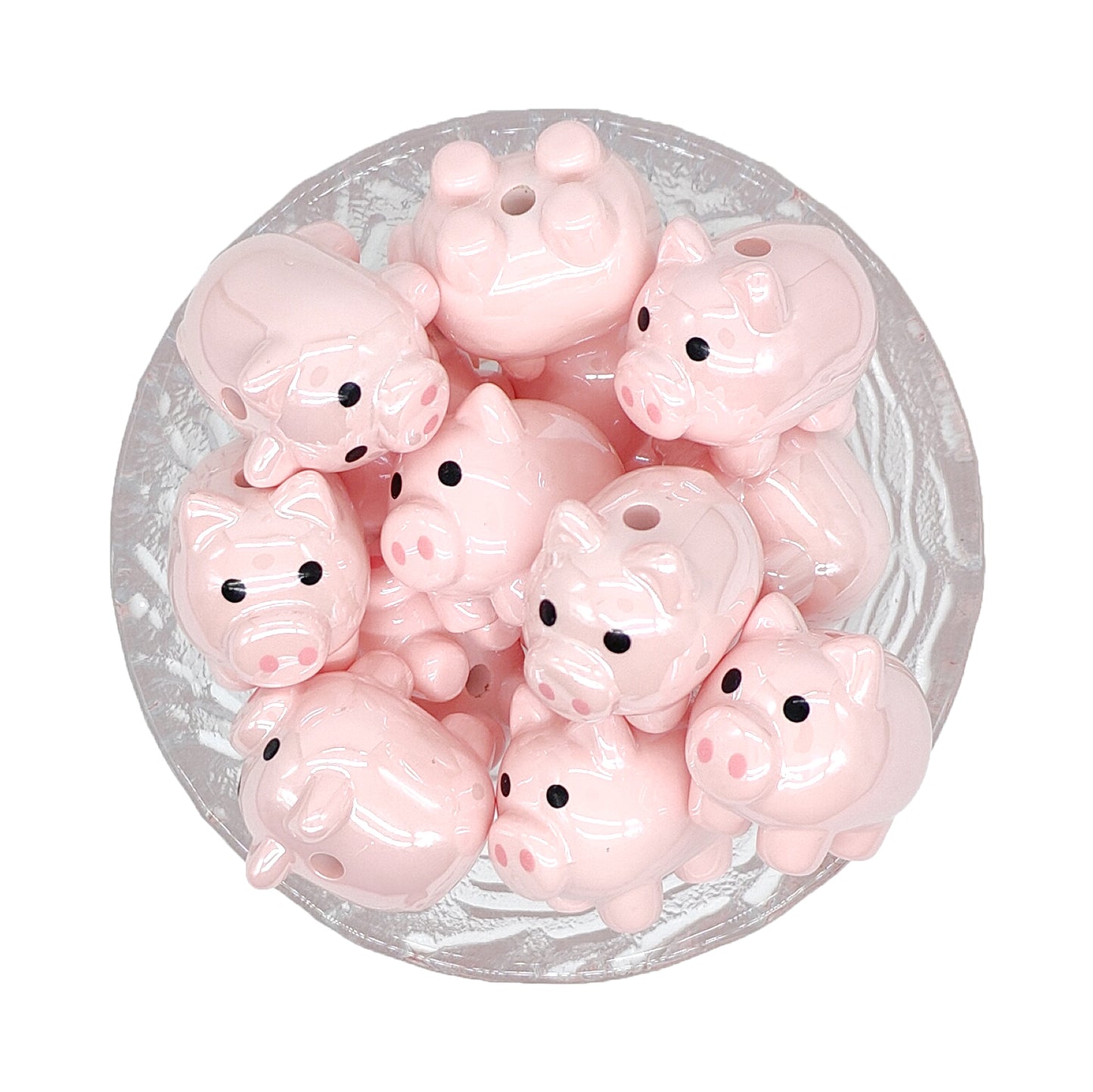 Pig Focal Acrylic Beads