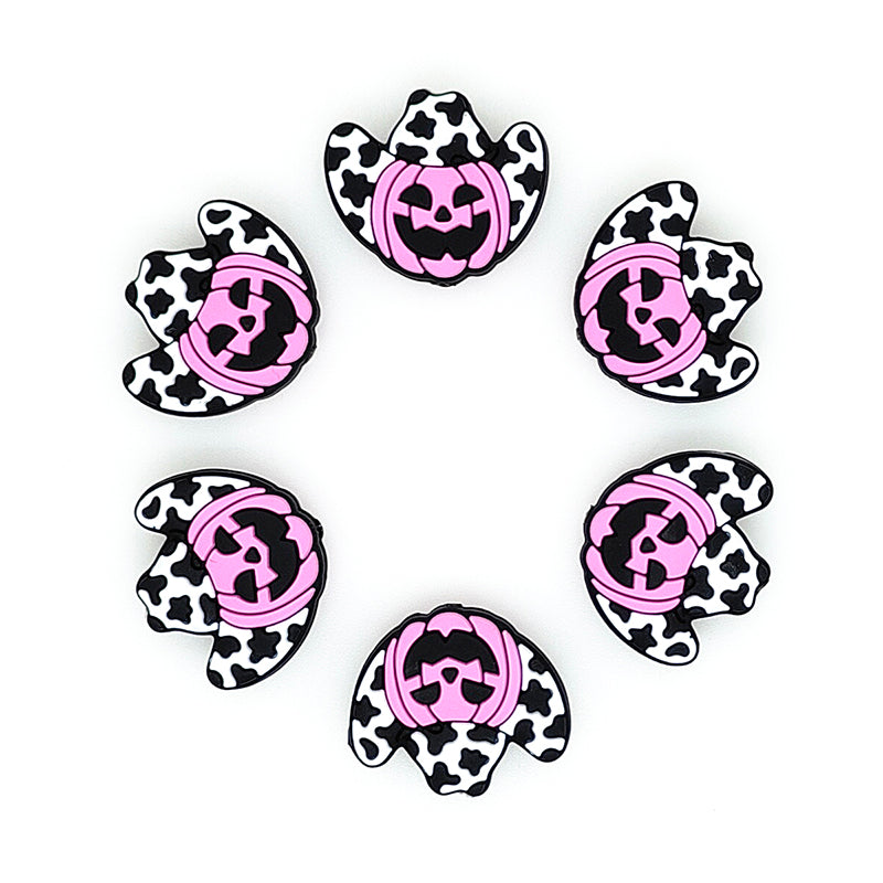 Halloween Cowboy Hat Pumpkin Focal Beads