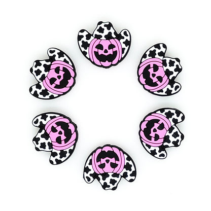 Halloween Cowboy Hat Pumpkin Focal Beads