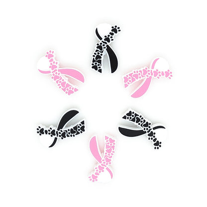 Dog Paw Awareness Ribbon Focal