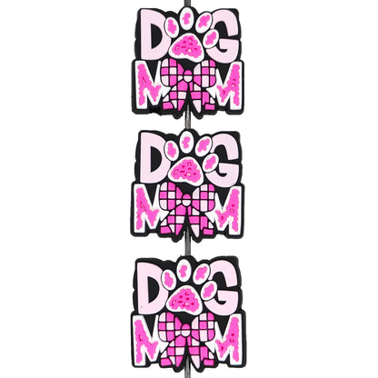 Dog Mom Checked Bow Focal