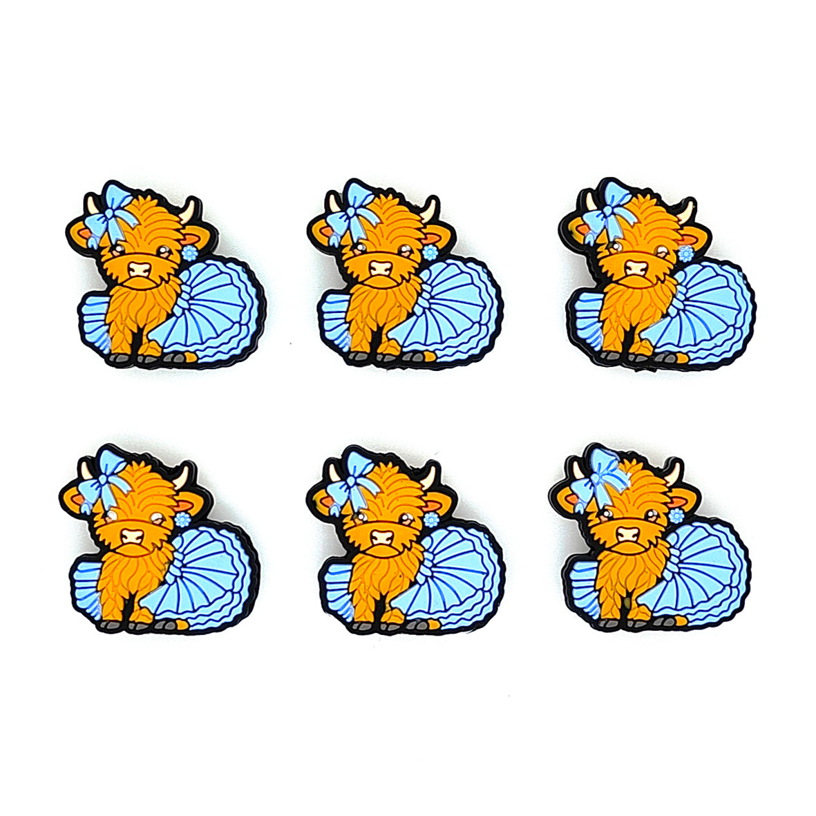 Highland Cow In Skirt Focal