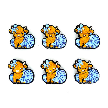 Highland Cow In Skirt Focal