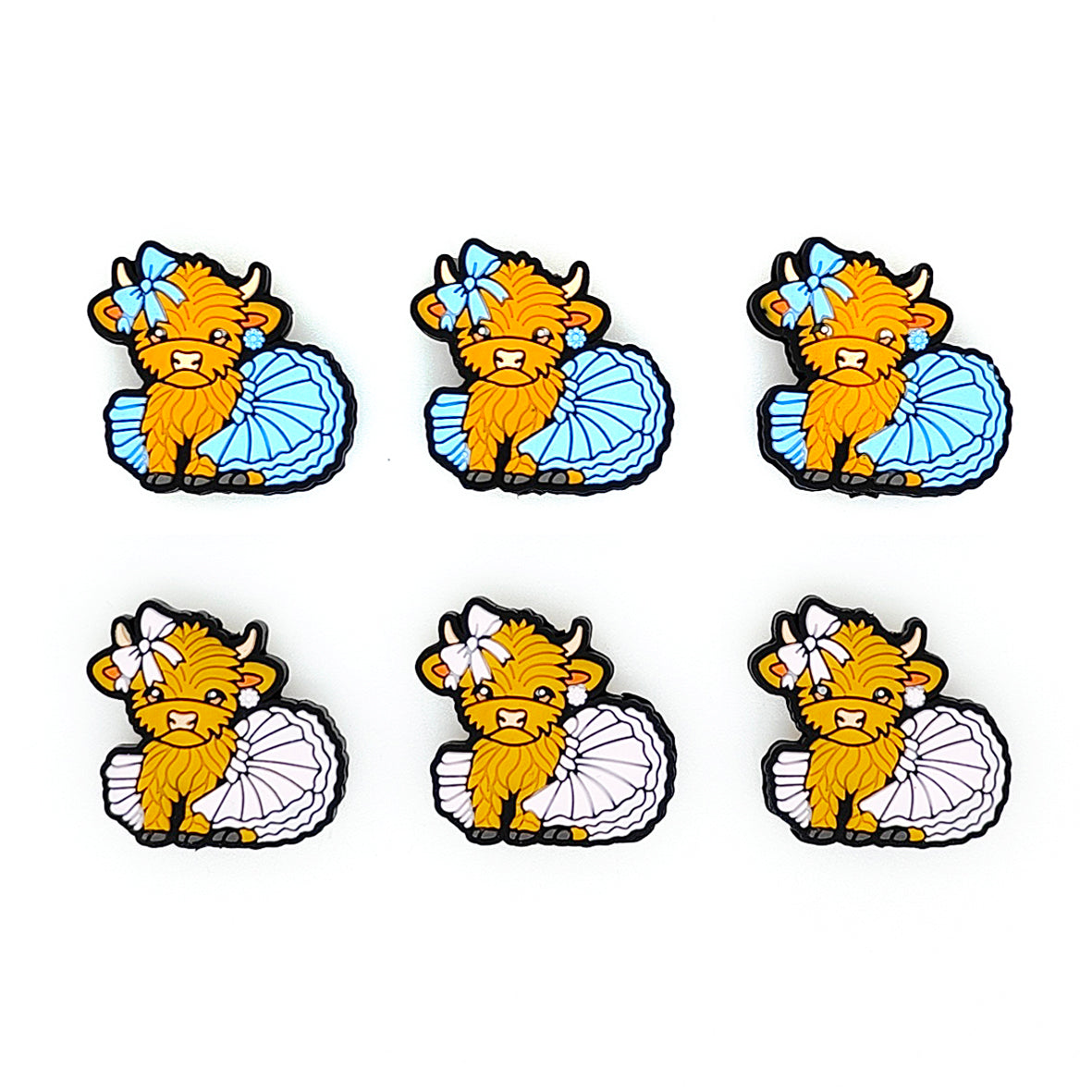 Highland Cow In Skirt Focal