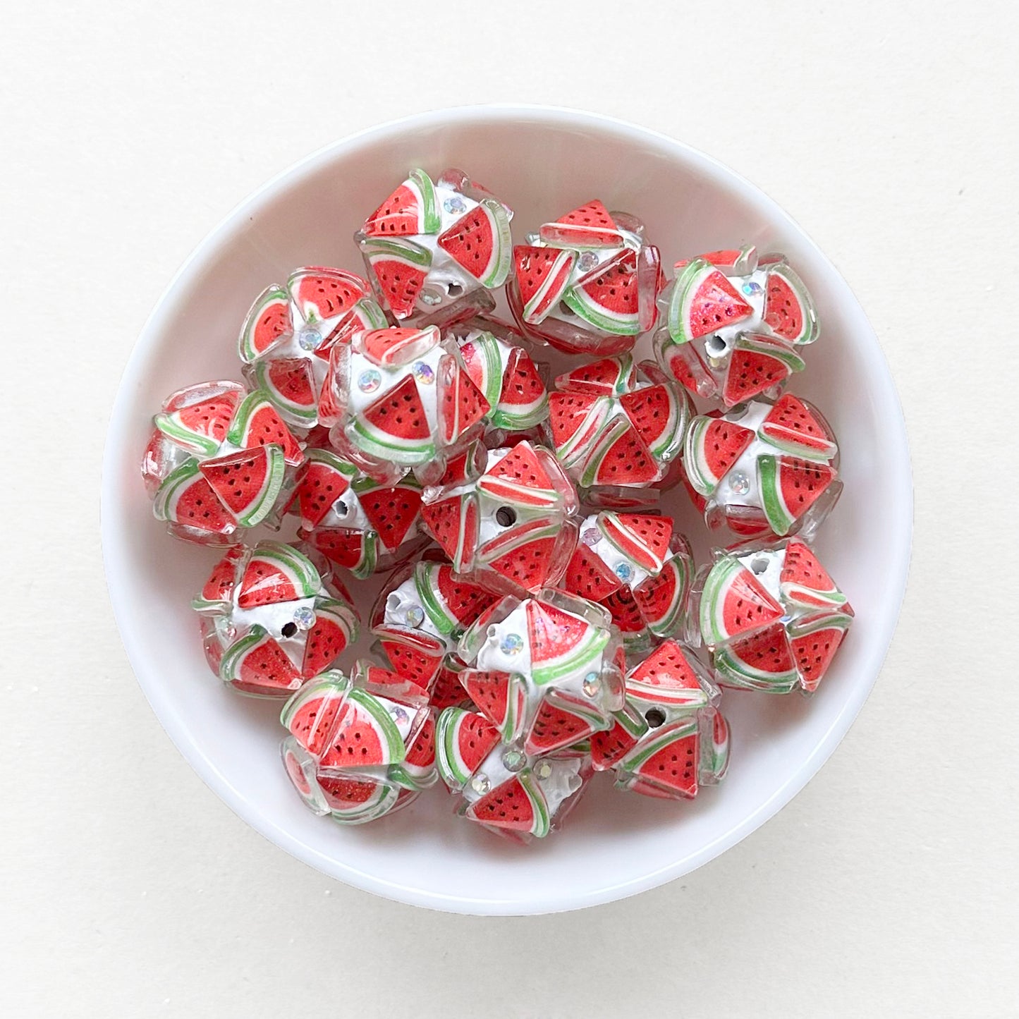 Peach Watermelon Cherry Carrot Strawberry Polymer Clay Beads