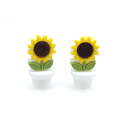 Sunflower Plant Pot Focal