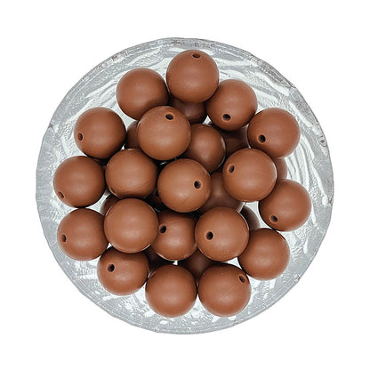 15mm Round Silicone Beads #120 - #137