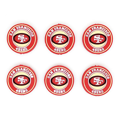 Football Team Focal Silicone Beads