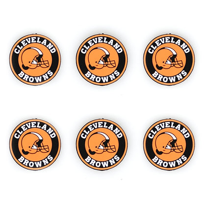 Football Team Focal Silicone Beads