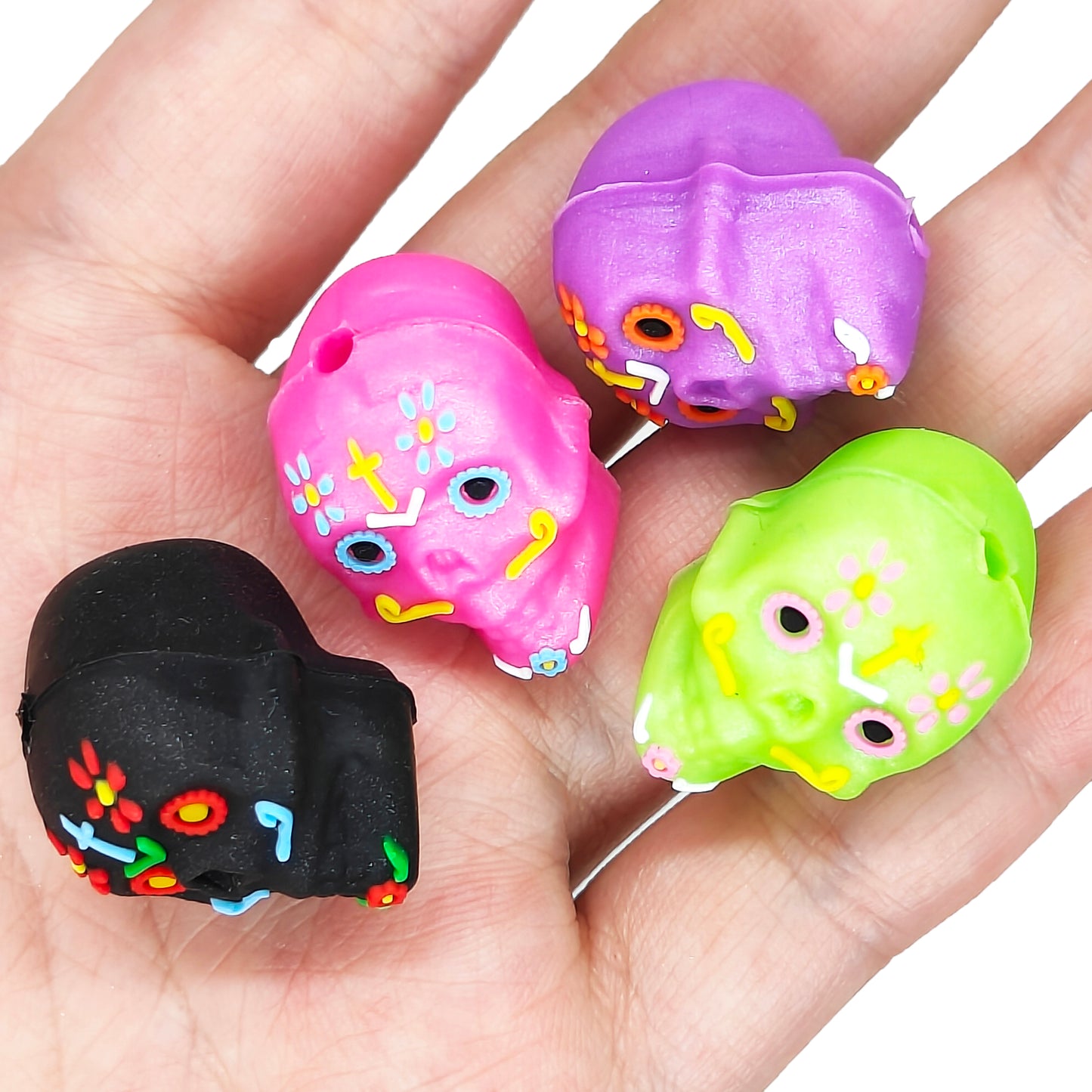 3D Colored Skull Focal