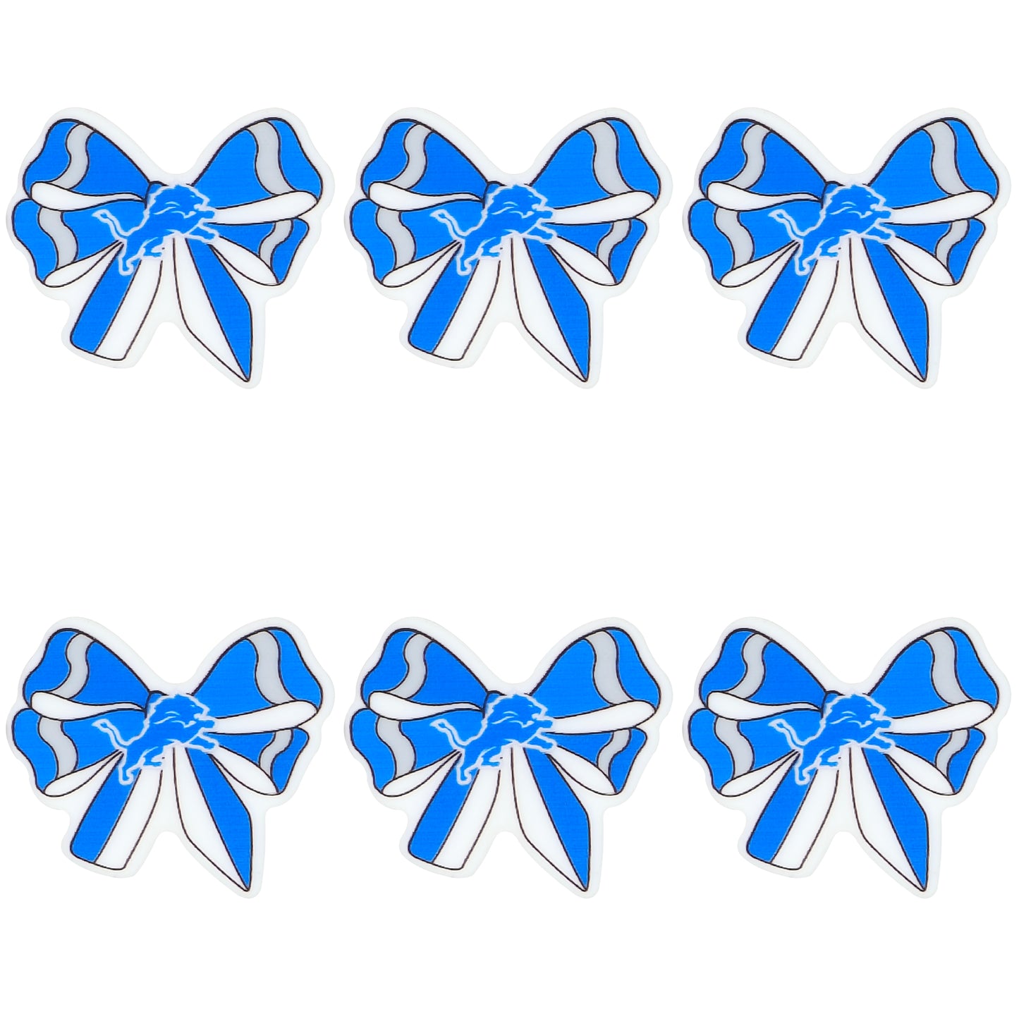 New Silicone Bow Football Team Focal Beads