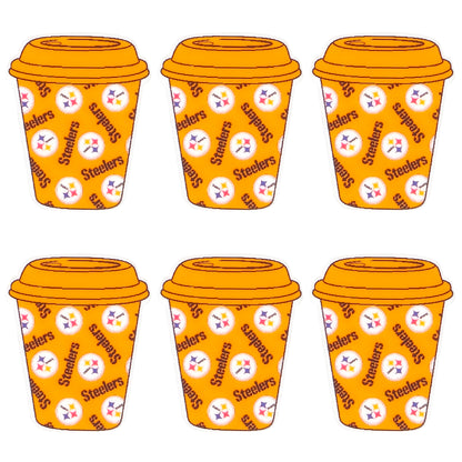 New Silicone Coffee Cup Football Team Focal Beads
