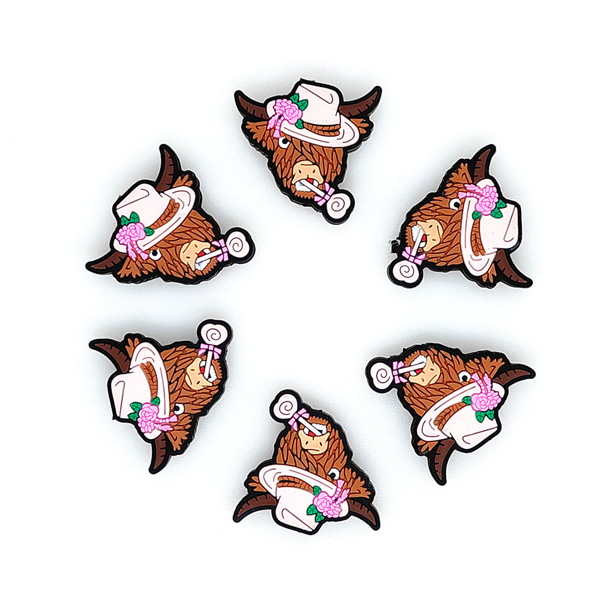 Highland Cow With Lollipop Focal